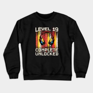 Level 19 complete unlocked Crewneck Sweatshirt